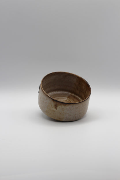 Matcha Bowl | Studio White, Honey Brown