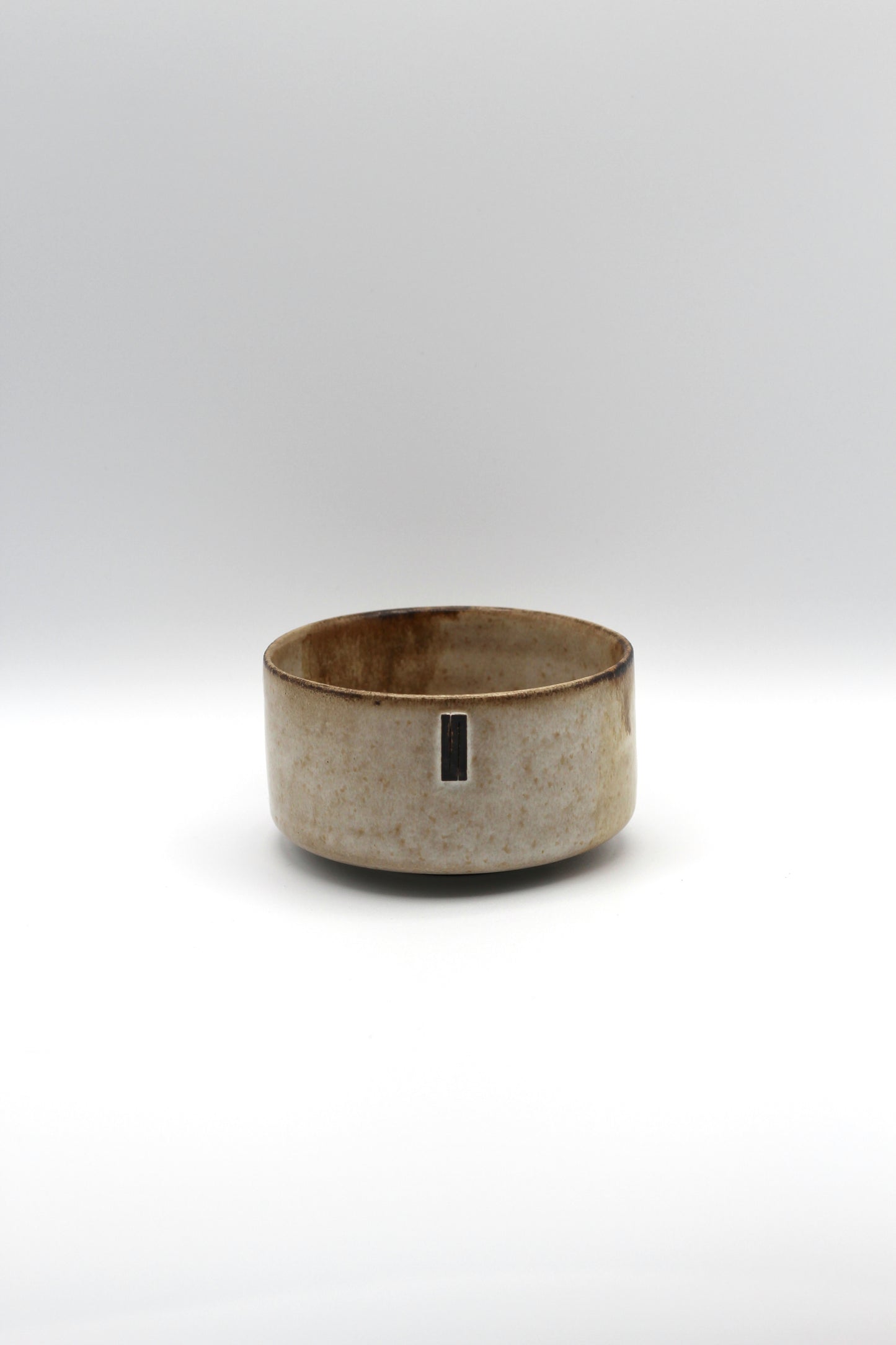 Matcha Bowl | Studio White, Honey Brown
