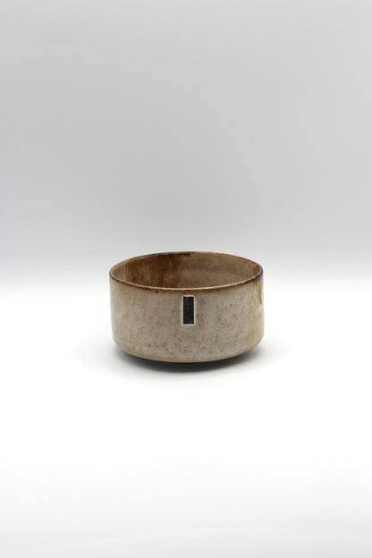 Matcha Bowl | Studio White, Honey Brown