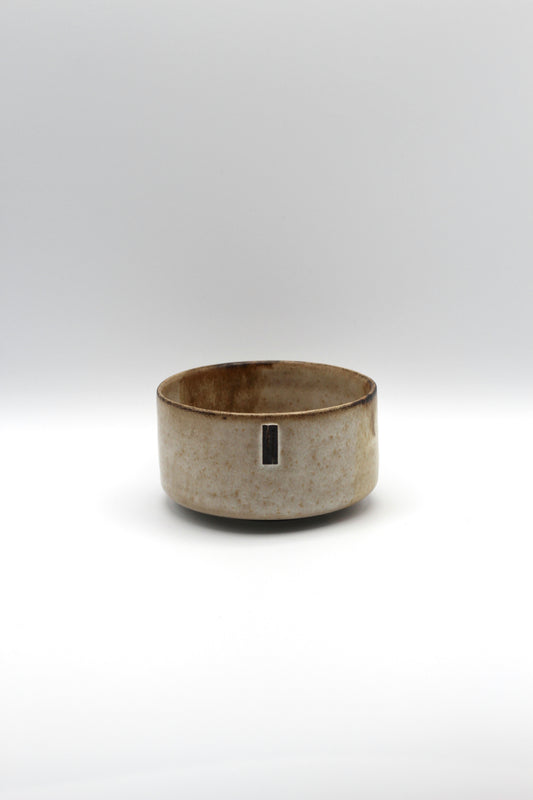 Matcha Bowl | Studio White, Honey Brown