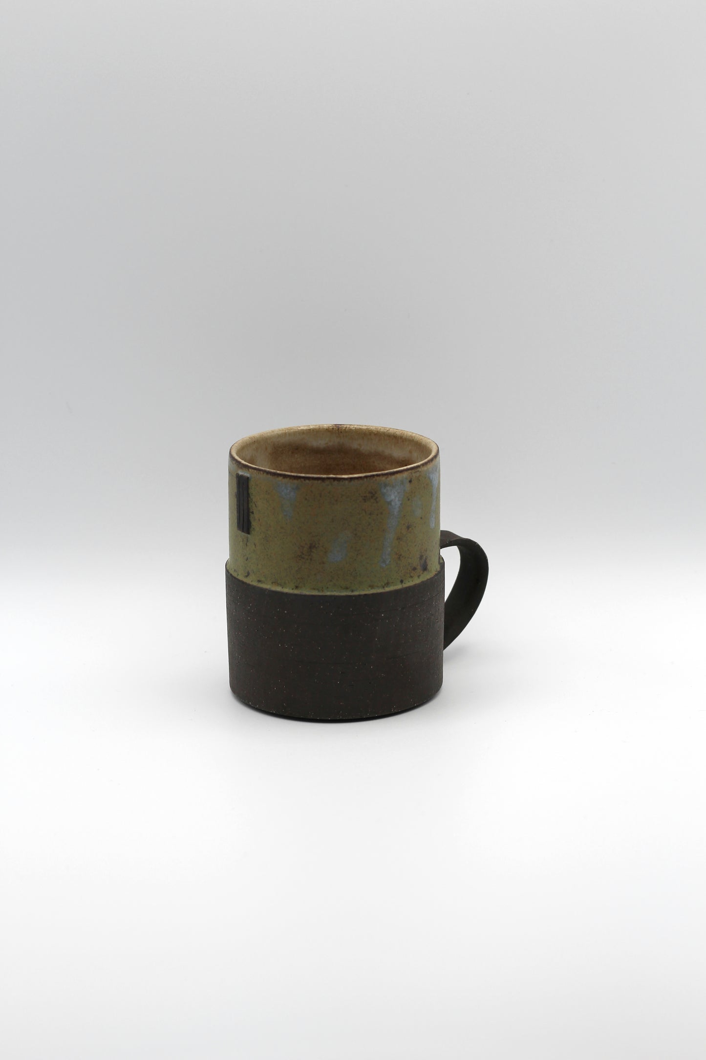 Stepped Mug | Moss Green, Black