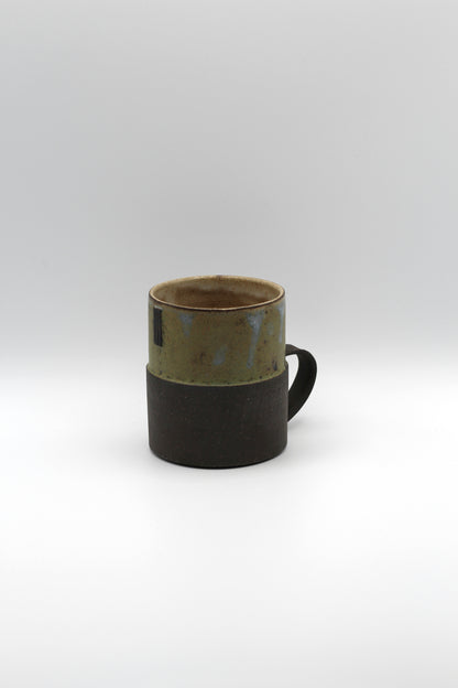 Stepped Mug | Moss Green, Black