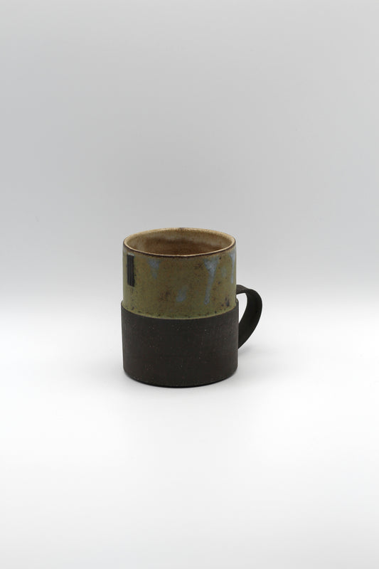 Stepped Mug | Moss Green, Black