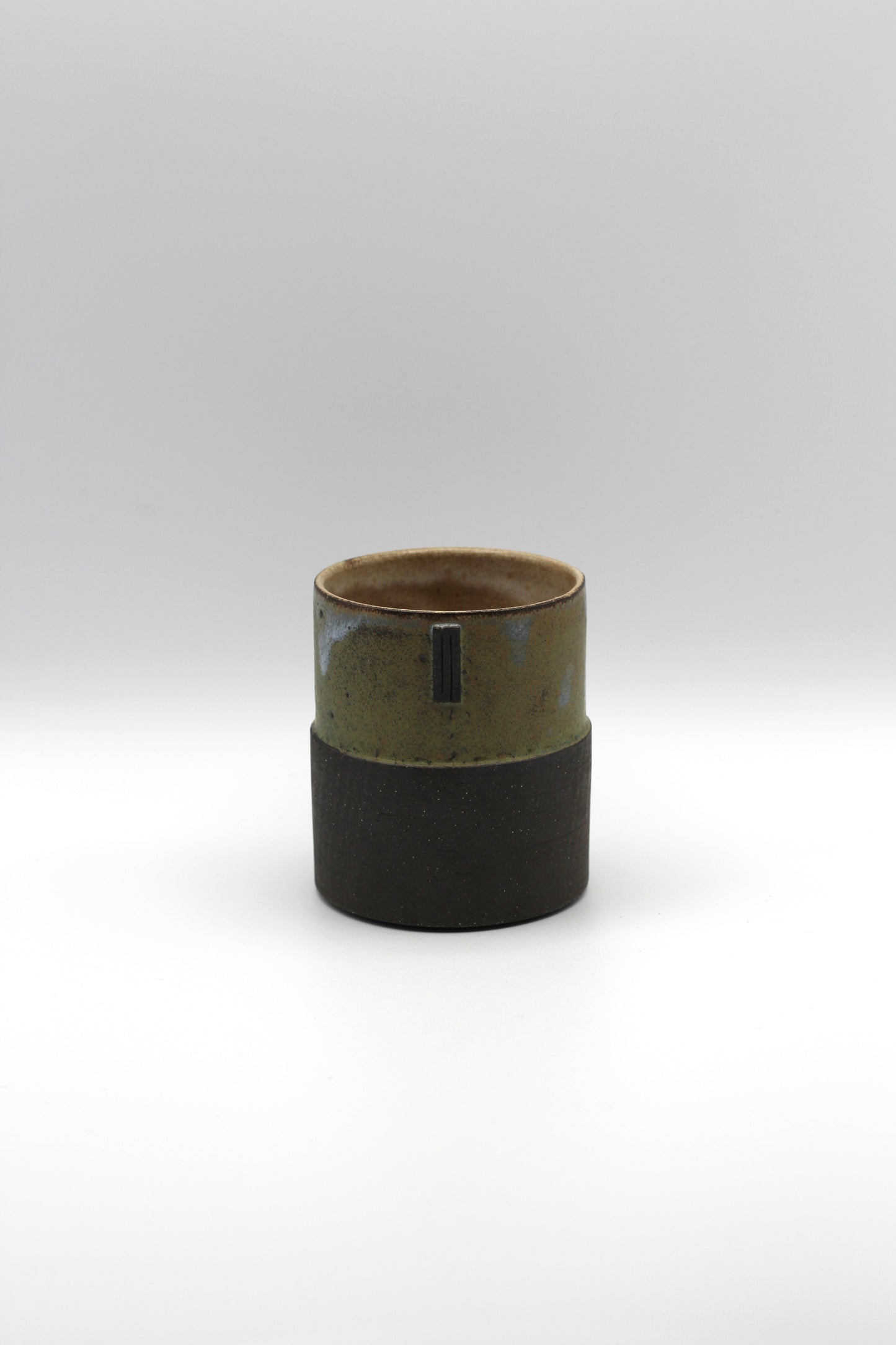 Stepped Mug | Moss Green, Black