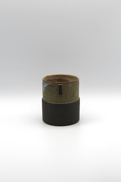 Stepped Mug | Moss Green, Black