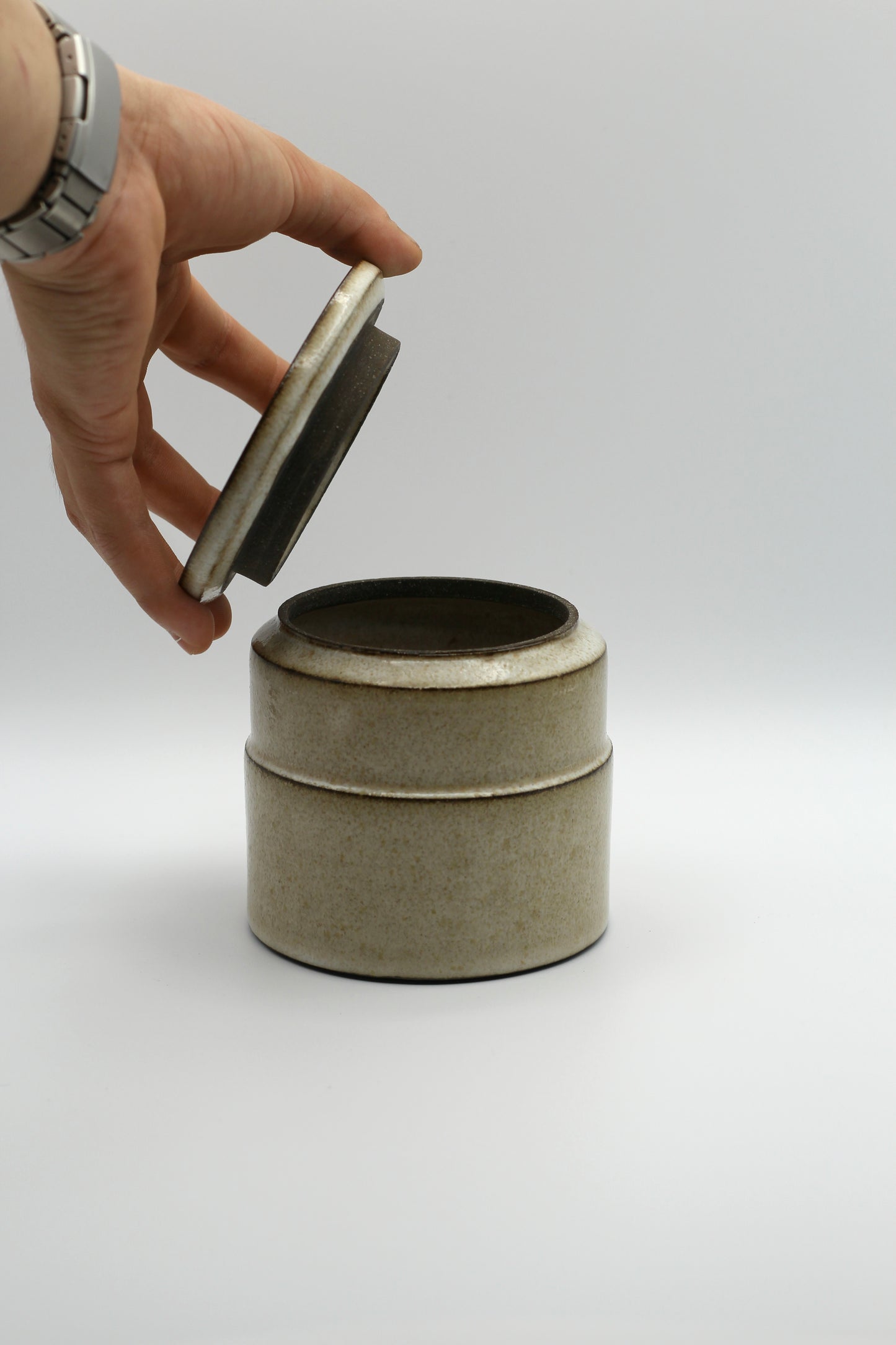 Stepped Lidded Jar | Studio White