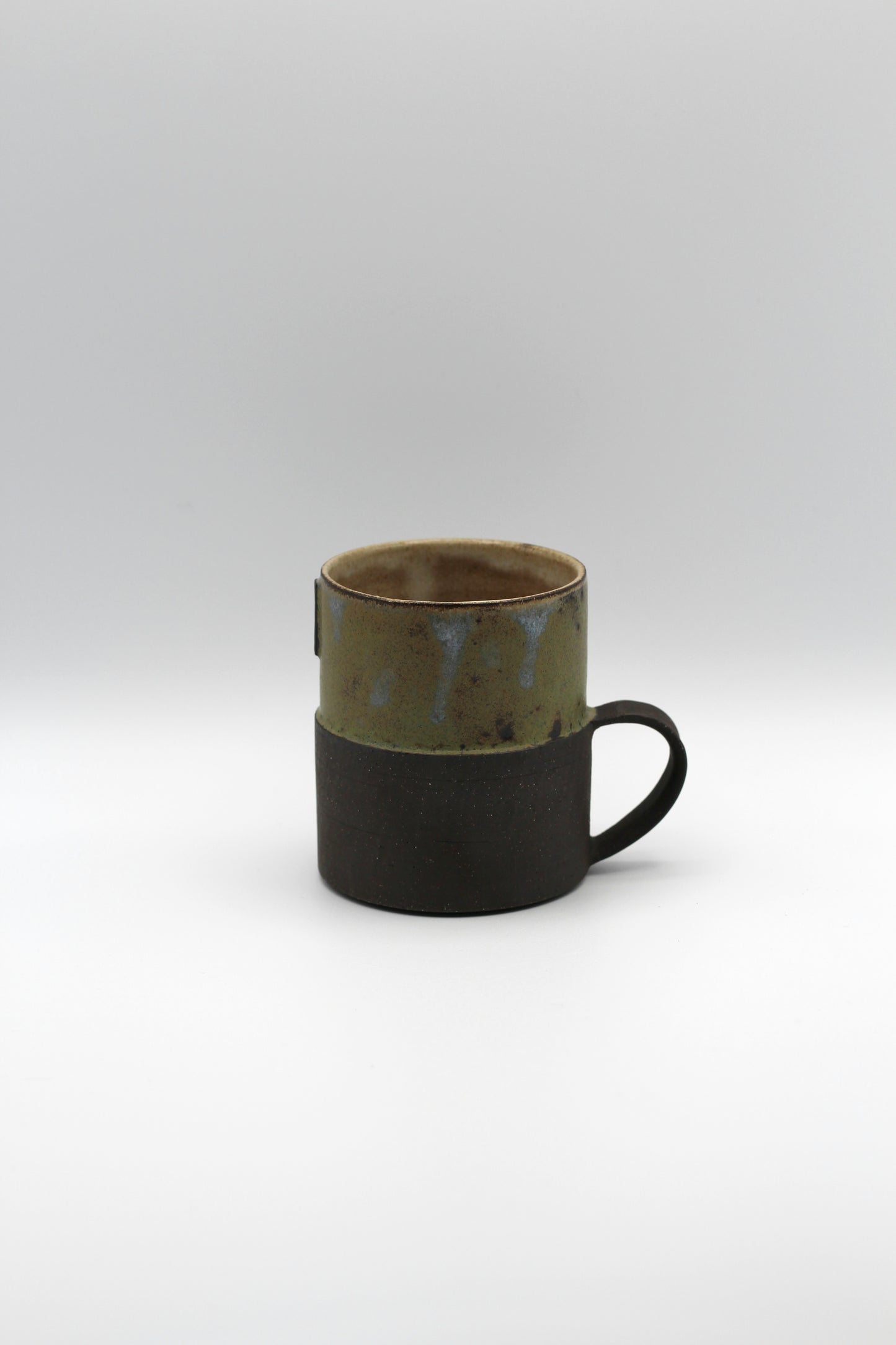 Stepped Mug | Moss Green, Black