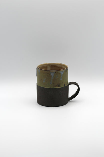Stepped Mug | Moss Green, Black
