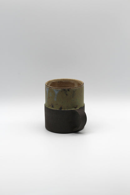 Stepped Mug | Moss Green, Black